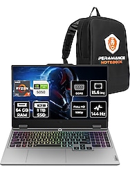 Lenovo Loq Amd Ryzen 7 250 64GB 1tb SSD RTX5050/8GB 100W 15.6" Fhd 144Hz Fdos Taşınabilir Bilgisayar