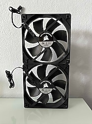 CORSAİR 2X 12 CM SİYAH 12V 0.38A FAN