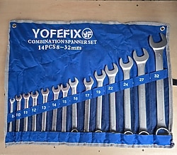 Kombine anahtar takımı 14 parça 8-32