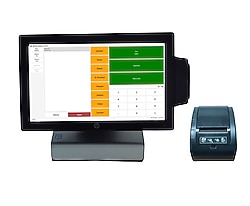 HP RP9 SATIŞ SİSTEM DOKUNMATİK RESTORAN CAFE HUB BARKOD SİSTEMİ