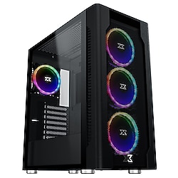 Xigmatek EN49882 COCKPIT X-Power 700W RGB Fan+Kumanda Temperli Cam+Mesh Panel E-ATX Big-T Gaming Oyuncu Kasası