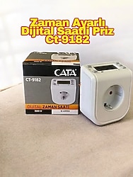 Zaman Ayarlı Dijital Saatli Priz Ct-9182 kod;27 Elektrikli cihazlarınız sizin istediğiniz gün ve saatte çalışmaya başlas