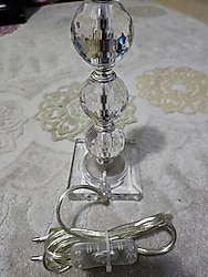 kristal masa lambası e27 duylu