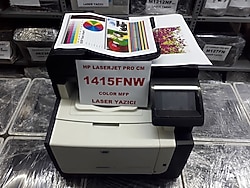 hp laserjet pro cm1415fnw color mfp yazıcı(İKİNCİEL)