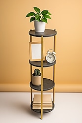 Dekoratif 4 Katlı Çiçeklik, Organizer, Sehpa, Havluluk