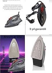 Arzum ar ütü sıfır ve 3 yıl garantili