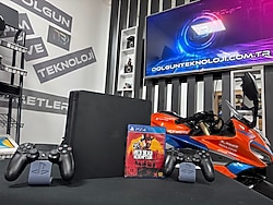 PlayStation 4 Slim 500GB Çift Kol + Red Dead Redemption 2 (RDR 2) Oyun CD’si (İKİNCİ EL)