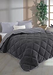 tek kişilik siyah yorgan