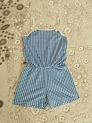 pötikareli penye şort tulum 7-8 yaş