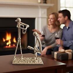 Beyzbol Vurucu Ve Catcher Metal Figür - Spor Hediyesi - Dekor - Mf022