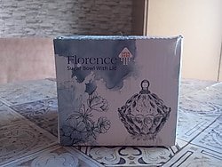Elite Cam Kristal Kapaklı Florence Şekerlik