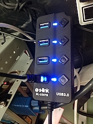 166 S-LİNK 4LÜ ÇOĞALTICI DAĞITICI BAĞIMSIZ AÇMA KAPAMA USB 3.0 HUB 850 TL.166