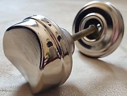 Kristal Saten Çelik Kapı Topuzu - Kapı Babası