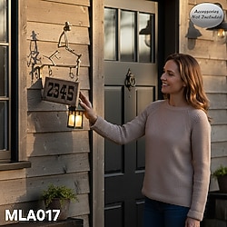 Çekiçli Demirci Metal Duvar Askısı - Fener Askılığı - Rustik El Yapımı Sanat Dekoru - Mla017