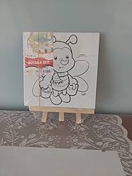 Çocuk Ahşap Boyama Seti