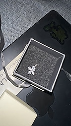 So Chic - 18 Ayar Beyaz Altın Kaplama Gümüş Kolye