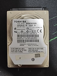 TOSHİBA 2.5" 640GB HDD