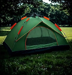 ÇADIR,Çift kapılı gölgelikli tam otomatik kurulumlu kamp çadırı,200x200x135cm