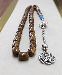 nakkaşlı püsküllü sıkma kehribar