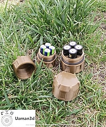 AA AAA Waterproof Outdoor Tactical Kamp Pil Kutusu