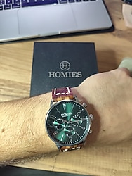 El Yapımı Deri Kordonlu Orijinal Saat