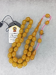 50. YEMEN ZAR RENK KEHRİBAR TESBİH