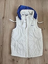 Nike Kadın Şişme Yelek Mont S Beden Beyaz