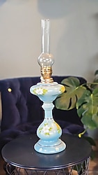 Kullanılmamış, el boyama Gaz Lambası