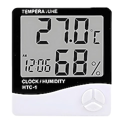 Masaüstü Dijital Termometre Higrometre Sıcaklık Nem Ölçer-ÜCRETSİZ KARGO