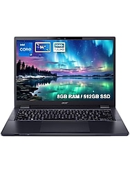 Acer TravelMate P4 Intel Core i7 1260P 8GB RAM 512GB SSD 14 inç