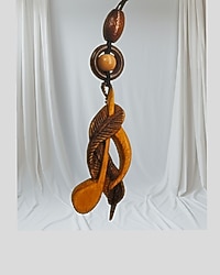 Ahşap el oyması kolye sıfır