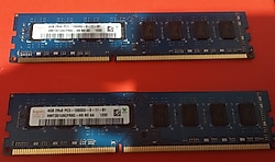 HP HYNIX 8 GB (4+4) 1333 Mhz DDR3 PC Masaüstü RAM (Sorunsuz , Orijinal, İkinci El)