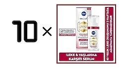 10 ADET x NIVEA Luminous630 Hyaluronik Asit içeren Cilt Serumu 30ml