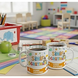 sınıf öğretmeni meslek kupa bardak