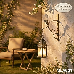 Tırmanan Adam Duvar Askısı - Metal Fener Ve Saksı Askılığı - Rustik Dekor - MLA001