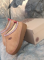 Ugg tazz slipper platform topuklu ayakkabı