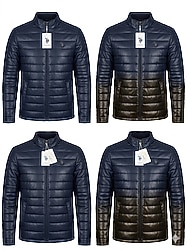 U.S. Polo Assn. - Erkek Deri Fermuarlı Ceket