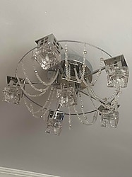 SIFIR AYARINDA AVİZE iKİ ÇEŞİT IŞIKLISarı Ve Beyaz LED Ampülleri de hediye