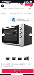 Simfer Fırın 70 Litre