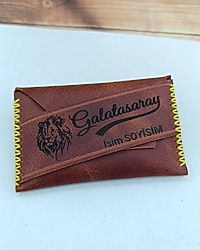 --sıfır ürün-- Galatasaray hakiki deri minimal kartlık