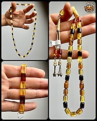 Multicolor Damla Kehribar Set