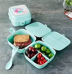 Deniz Kızı Beslenme Kutusu, Beslenme Kabı 4 Bölmeli Lunch Box