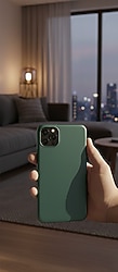 iPhone 11 Pro max Silikon Telefon Kılıfı dark green