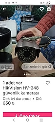 güvenlik kamerası bir adet var