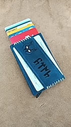 --sıfır ürün-- Hakiki deri Turan yazılı mekanizmalı kartlık