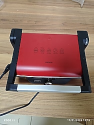 Gastro Classic Izgara ve Tost Makinesi Matte Red 6 Dilim Kapasiteli 000001000200125003,