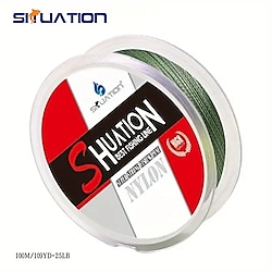 X4 telli Dayanıklı Yeşil Örgülü PE Olta - Tatlı Su ve Tuzlu Su Balıkçılığı için Isırmaya Karşı Hassas Misina 100 METRE