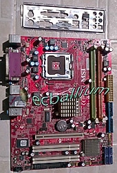 kusurlu MSI G31M3-L V2 DDR2 775 pin anakart MS-7529 + işlemci e2180  