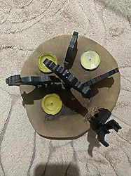 Ahşap Yuvarlak mumluk