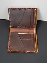 EL YAPIMI HAKİKİ DERİ MİNİMAL ERKEK CÜZDAN